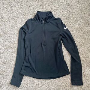 Nike Children Black Dri-Fit 1/4 Zip Long Sleeve Jacket 
 Size S